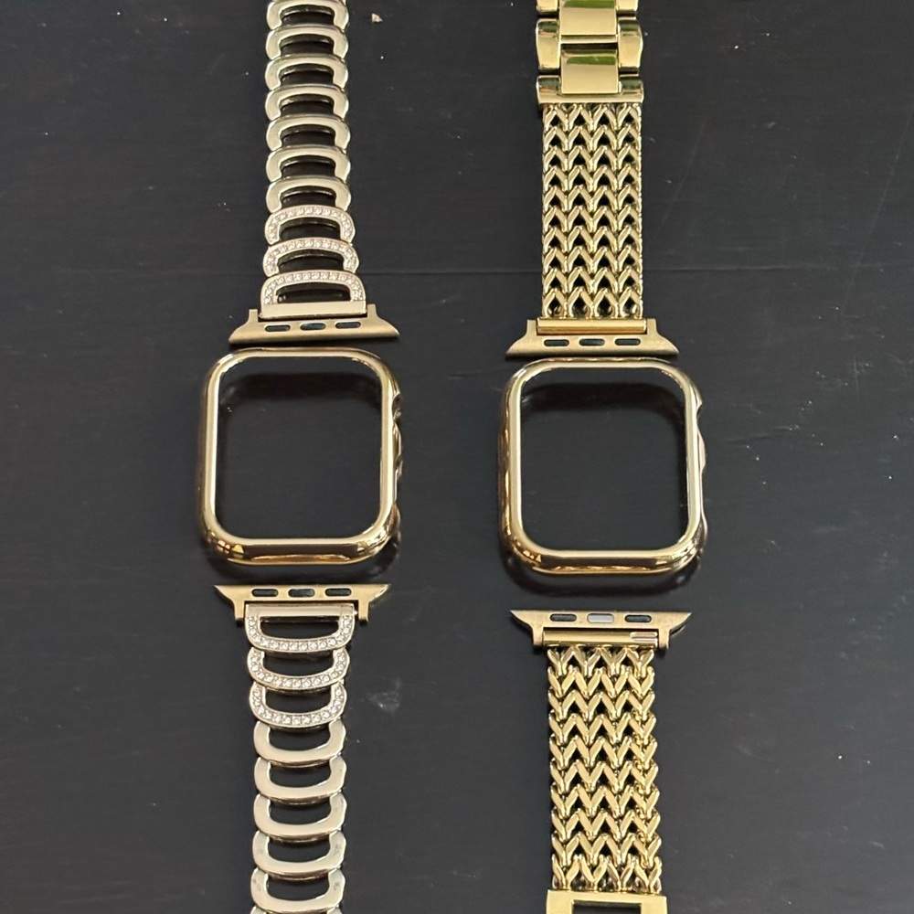 Two Apple Watch fashion straps from Pretty Straps